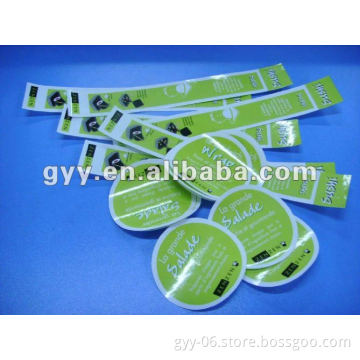 Round paper sticker with customized design